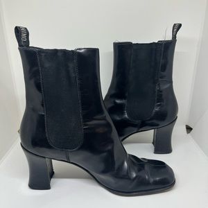 Moschino Heeled Leather Bootie